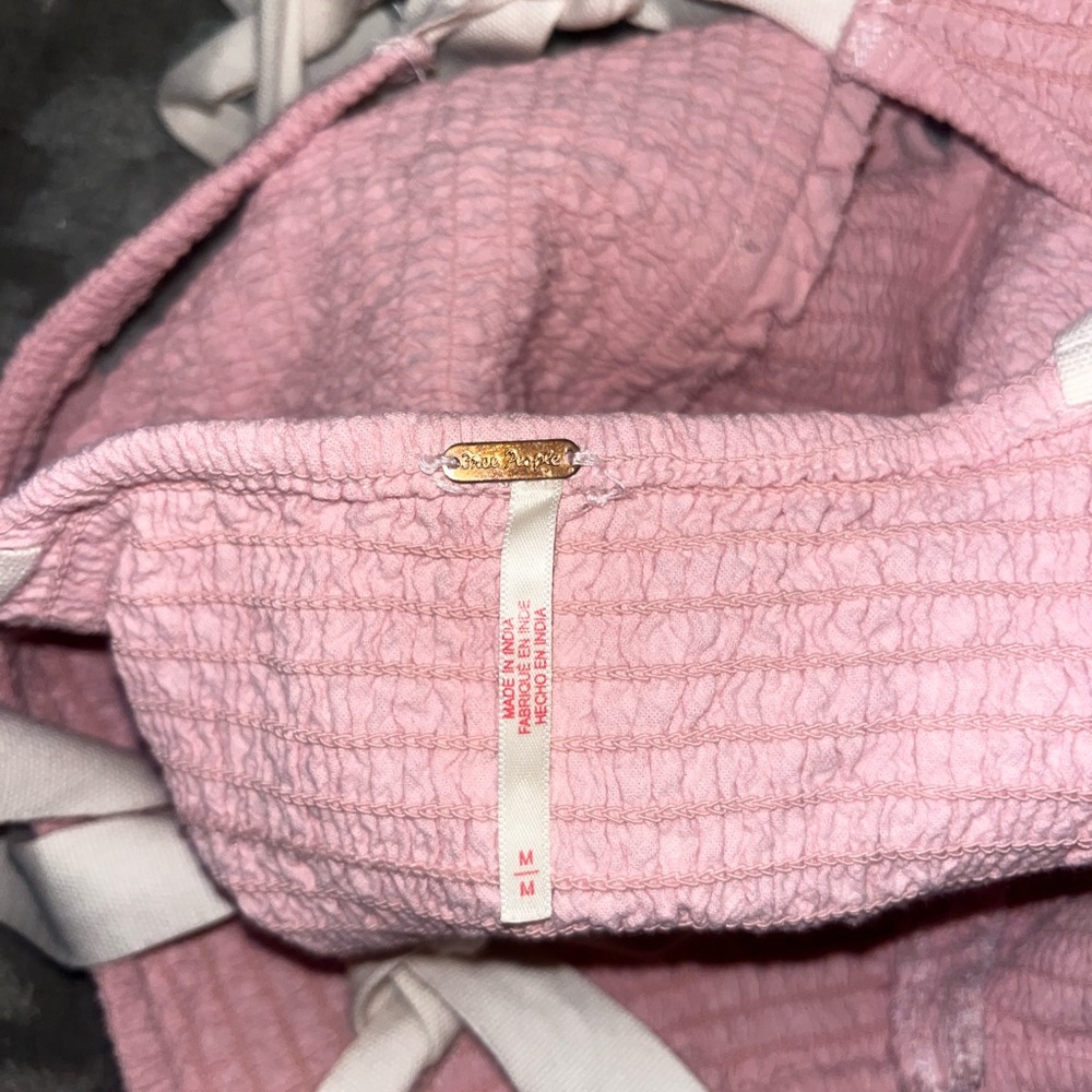 Free People Pink Tank Top with White Straps - Picture 4 of 4